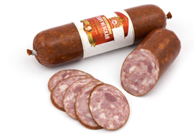The St. George salami boiled-smoked